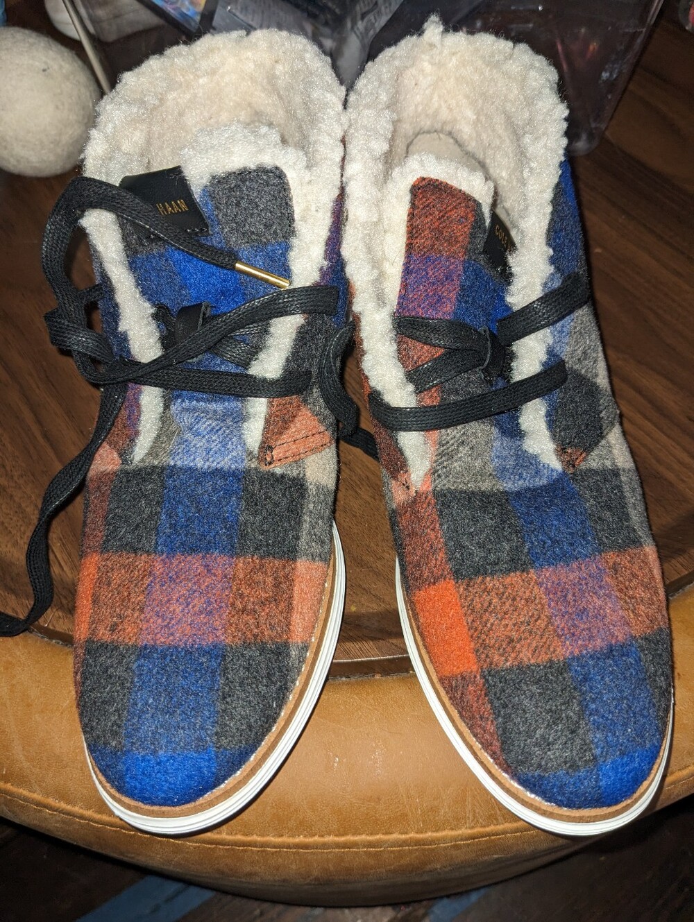Cole Haan Plaid Sherpa-Lined Chukka Boots – NewBrand new never worn. - Picture 5 of 7